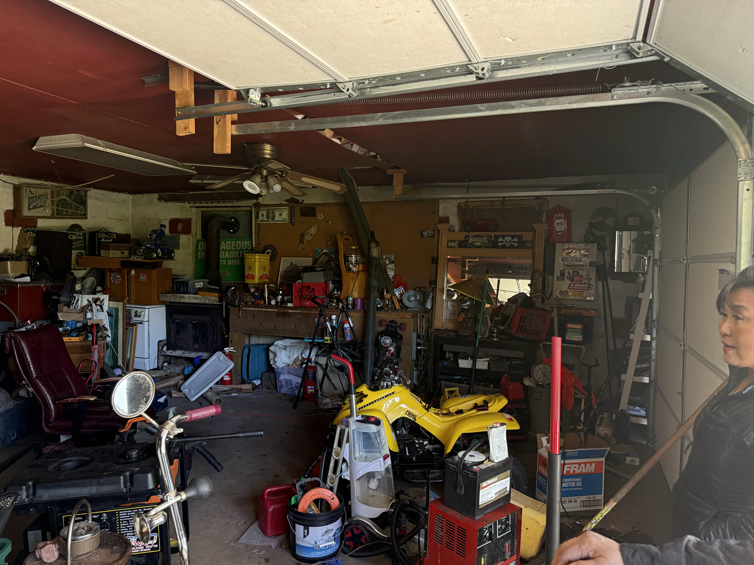 Garage right inside