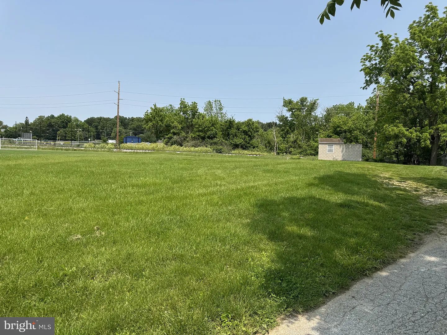 RR tracks and soccer field
